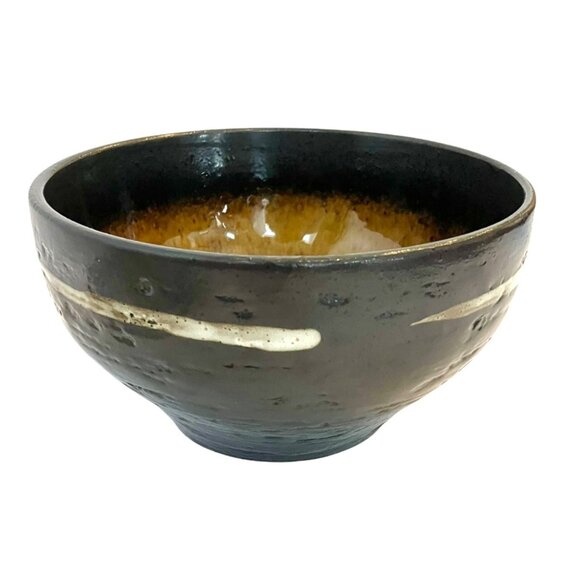 NEW Joseph Abboud Solaris Constellation Brown Drip Glaze Soup Cereal Bowls - Picture 10 of 14